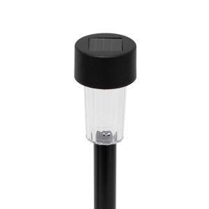 Lumină solară de grădină, plastic negru, set 24 buc - Img 1