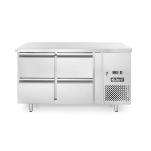 Masa frigorifica cu 4 sertare si unitate laterala, Arktic, Profi Line, 230V/250W, 1360x700x(H)858mm