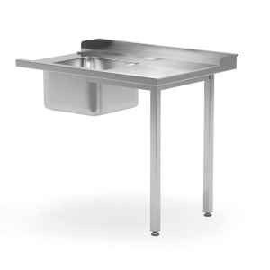 Masa prespalare cu o cuva pe stanga, pentru masina de spalat 1200x600x(H)850 mm, atasare pe partea dreapta