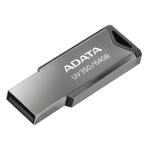 MEMORIE USB 3.2 ADATA 64 GB, clasica, carcasa metalica, argintiu, "AUV350-64G-RBK" - Img 2