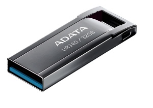 MEMORIE USB 3.2 ADATA UR340 32GB BLACK METALIC, "AROY-UR340-32GBK" - Img 2