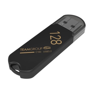 MEMORIE USB 3.2 TEAMGROUP C183, 128 GB, plastic, negru "TC1833128GB01" - Img 2