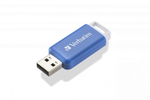 MEMORIE USB VERBATIM DATABAR 64GB USB 2.0 ALBASTRU "49455" - Img 3