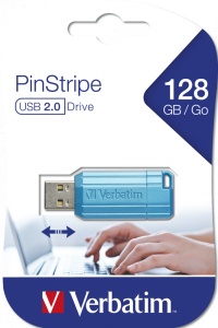 MEMORIE USB VERBATIM PINSTRIPE StoreNGo 128GB USB 2.0 ALBASTRU "49461" - Img 4