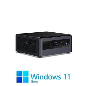 Mini PC Intel NUC NUC10i5FNH, Quad Core i5-10210U, 8GB, 256GB SSD, Win 11 Home