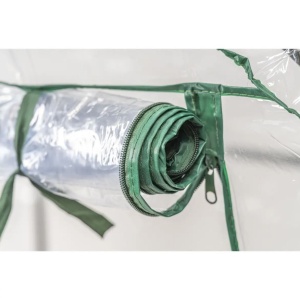 Mini télikert, összecsukható üvegház szűk helyekre, erkélyre, teraszra, 143x73x195cm, PVC, Dedra - Img 3