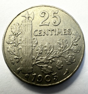 Moneda Franta - 25 Centimes 1905