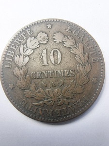 Moneda Franta - Republica - 10 Centimes 1897 - Img 2