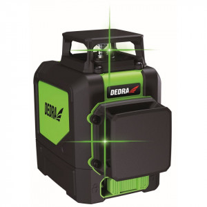 Nivela multi laser 2D ,cruce verde cu linii, proiectare 30 m, dioda Osram, Dedra - Img 6