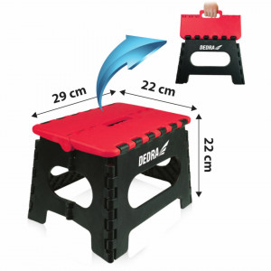 Összecsukható zsámoly 130 kg maximális terhelhetőséggel Dedra N108