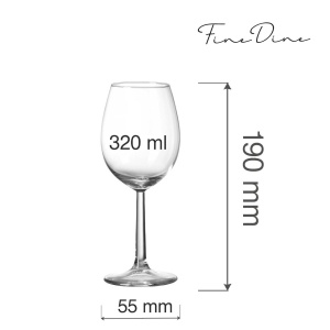 Pahar de vin Volare Banquet, 320 ml Fine Dine - Img 2