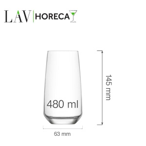 Pahar inalt Lyon 480ml, LAV - Img 2