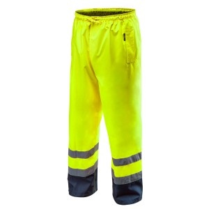 Pantaloni de lucru rezistenti la apa, galbeni, S