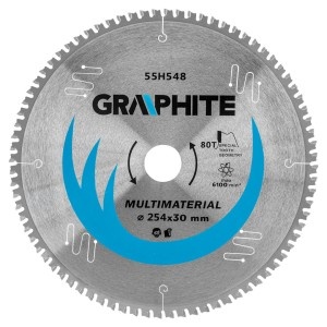 Panze (disc) ferastrau circular cu varfuri vidia, 254 x 30 mm, 80 de dinti, universal