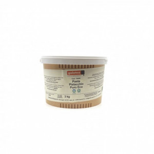 Pasta fistic Eco pentru inghetata artizanala, soft, prajituri, 3Kg, Fistic, VEGAN, Pistachio Eco, Galatea