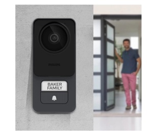 Philips WelcomeEye Connect 3 videó ajtónyitó telefonkészlet, Wi-Fi, 7" érintőképernyő, 3K kamera, 3K éjjellátó, 3K, okostelefonos vezérlés, RFID és QR hozzáférés - Img 4