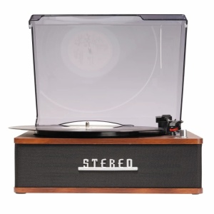 Pick-up vinil tip retro cu boxe incorporate, amplificare incorporata, bluetooth, Denver VPB-262 - Img 8