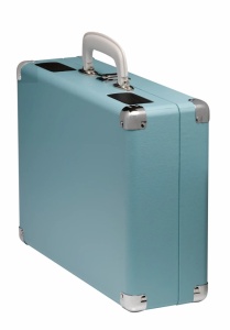Pick-up vinil tip valiza cu boxe incorporate, amplificare incorporata, port USB transfer media, BLEU, DENVER - Img 4
