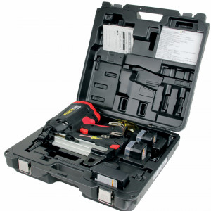 Pistol de batut cuie in beton, grinda otel, electric-gaz comprimat, magazie 40 cuie, 2 acumulatori, capsula gaz, lucrari rapide fara pregaurire, Force One Celo - Img 8