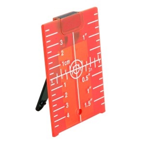 Placa tinta pentru nivele laser, culoare rosie