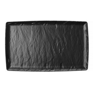 Platou din melamină Rock, negru, GN 1/3, 176x325mm Fine Dine - Img 1