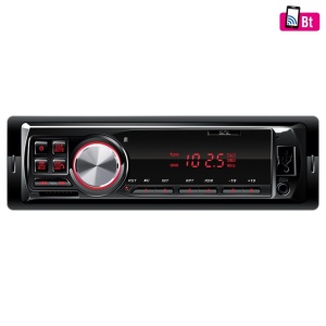 Player auto 1DIN, radio, bluetooth, USB, card SD, aux, 4 x 45W, telecomanda, lumina rosie,Sal