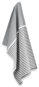 Prosop, laveta premium pentru bucatarie, masa, 100% bumbac, 50 x 70cm, Oeko-Tex, Grey, gri cu dungi, Byrklund - Img 2