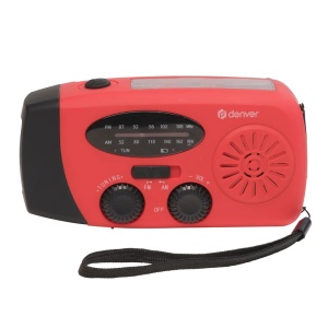 Radio Portabil de Urgență Denver SCR-2005, AM/FM, Acumulator 2000 mAh, Încărcare Solară și Dinamo cu Manivelă, Lanternă LED, Sirenă SOS, Funcție Powerbank, USB-C - Img 7