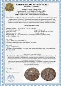 - RARA - POSTUMUS ( 268 AD ) -COLOGNE - GALLIC EMPIRE - Img 6