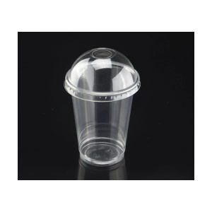 Set 100 pahare cu capac bombat capacitate maxima 300ml, 97mm - Img 2