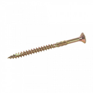 Set 100 suruburi lemn, anti-crapare lemn, 5x70mm, cap torx, bit inclus, Fixman - Img 1