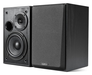 Set 2 boxe active pentru PC, muzica ambientala, camera copii, 42W, sunet HI-FI, incinte lemn, NEGRU, Edifier R1100-BK - Img 3