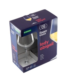 Set 2 pahare pentru vin, incasabile, 47 cl, ideal servire piscina, SPA, nu produce cioburi, Copoliester Tritan (Fara BPA), Happy Glass - Lady Abigail