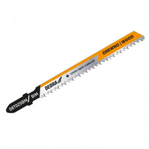 Set 2 panze profesionale taiat lemn, pentru fierastrau pendular, 10 tpi, HCS, prindere T, 100 mm, Dedra - Img 2