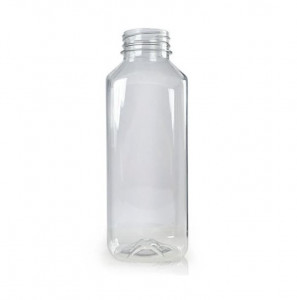 Set 224 bucati recipiente transparente, pet transparent, 400ml, dreptunghiular, diametru orificiu filetat 38mm