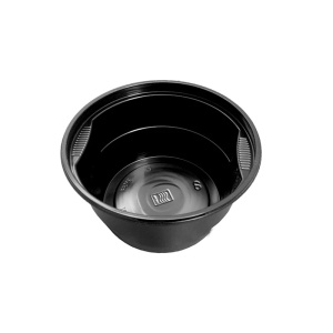 Set 450 bucati bol supa PP, negru cu capac transparent, 460ml, ideal catering, home delivering - Img 4
