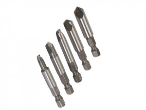 Set 5 piese extractor suruburi avariate, lungime 50 mm, Silverline - Img 3