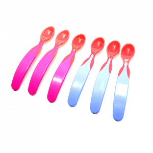 Set 6 lingurite bebelusi, +4 luni, cap flexibil, BPA free, Asda Little Angels - Img 5