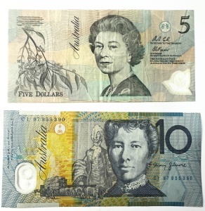Set Bancnote Australia - 5/10 Dollars ( 1992-1993 )