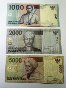 Set Bancnote Indonezia - 1000/2000/5000 Rupiah ( 2012-2016 )