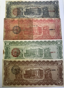 Set bancnote revoluționare Mexic 1914 – El Estado de Chihuahua (1, 5, 10, 20 Pesos) - Img 4