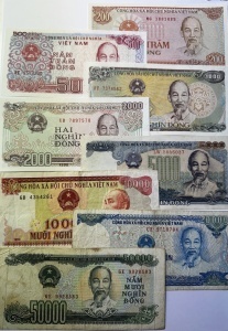 Set Bancnote Vietnam - 200/500/1000/2000/5000/10000/20000/50000 Dong ( 1987-1994 )