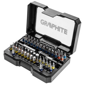 Set biti cu adaptor, 60 piese