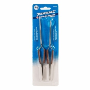 Set de pensete cu actionare transversala , 165mm , Silverline Cross-Action Tweezer Set 2pce - Img 2