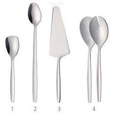 Set pentru servire salata, furculita si lingura, Inox 18/0, Hendi, 208 mm - Img 2
