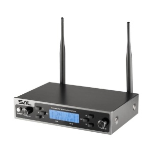 Set profesional 2 microfoane fara fir cu receiver, raza actiune 50m, ideal evenimente, karaoke, SAL - Img 5