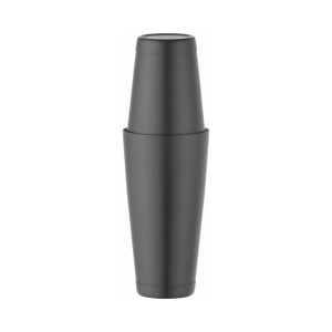 Shaker Tin-on-Tin Boston, negru, Bar up, 0,8L, ø90x(H)303mm
