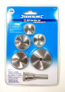 Silverline HSS HSS fűrészkorong készlet 6 db ,22, 25, 32, 35 és 44 mm , Silverline HSS fűrészkorong készlet 6db - Img 4