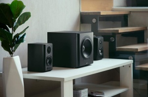 Sistem audio 2.1 activ, sunet HI-FI, 150W, incinte mdf, NEGRU, telecomanda, bluetooth, Edifier S351DB-BK - Img 3