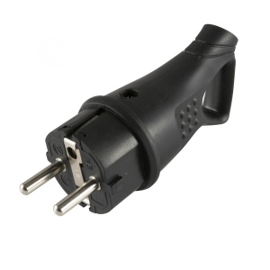 Stecher cu impamantare, IP44, cablu 45°